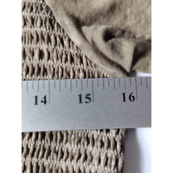 Rewash Juniors Large Boho Green Smocked Flutter Sleeve High Low Burnout Top - Picture 11 of 12